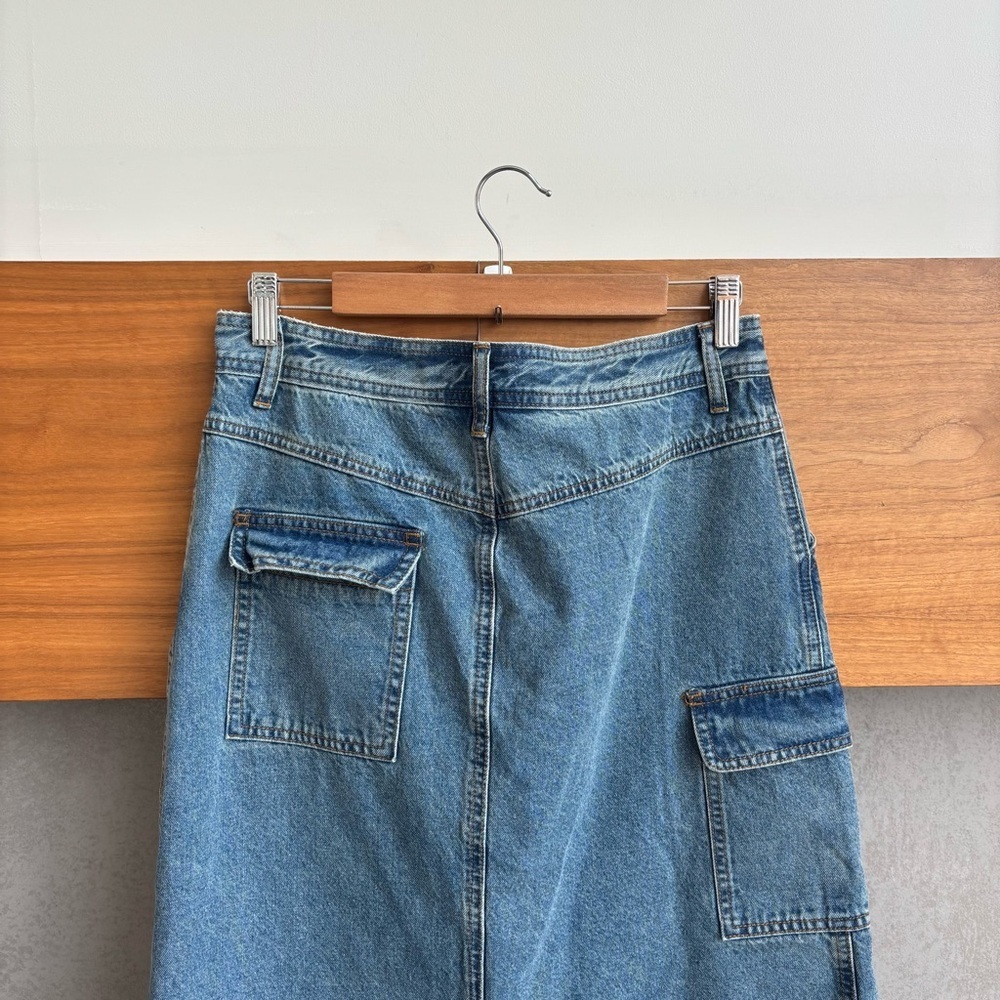 All row Jules Denim Skirt, Size L - Picture 13 of 16